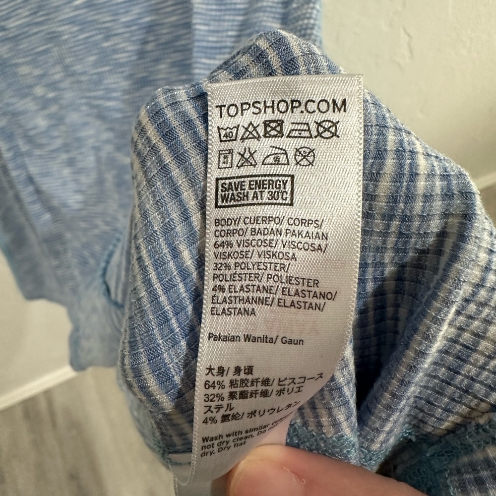 Topshop ribbed skater fit & flare dress size 8 - Picture 3 of 6